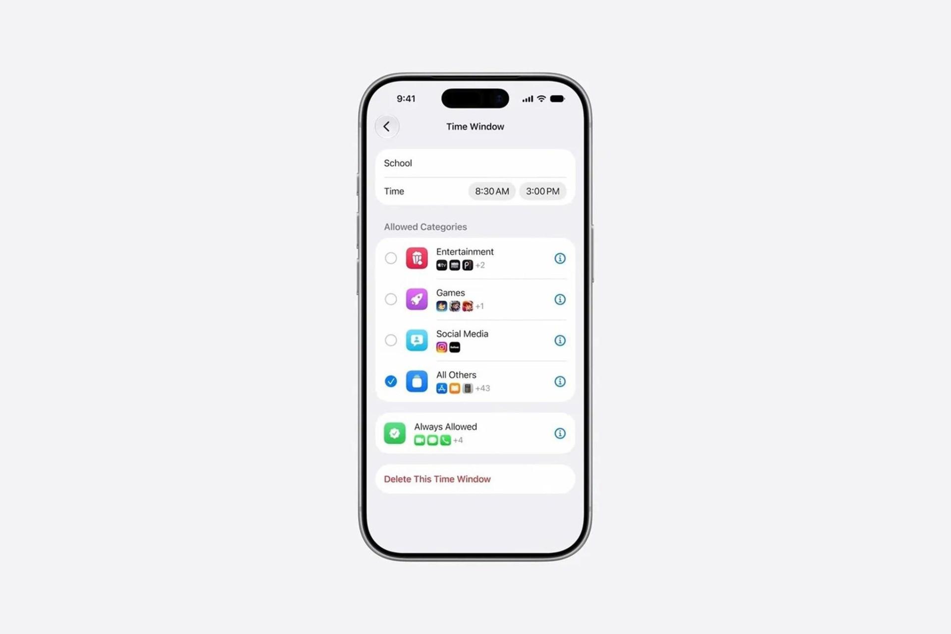 قابلیت اسکرین تایم آیفون iOS 27