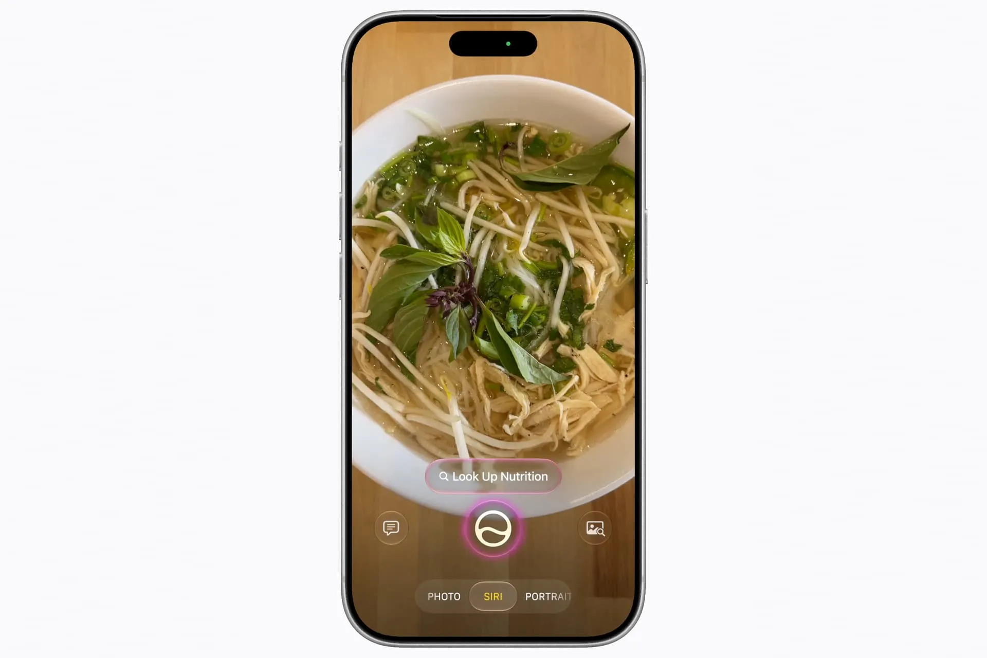 سیری هوش مصنوعی Siri AI روی دوربین آیفون