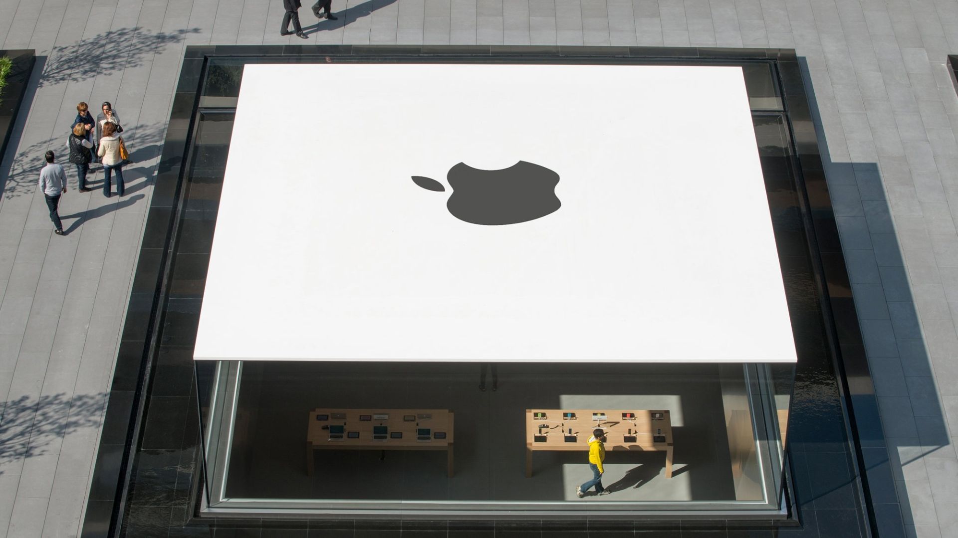 نمای هوایی از سقف اپل استور استانبول