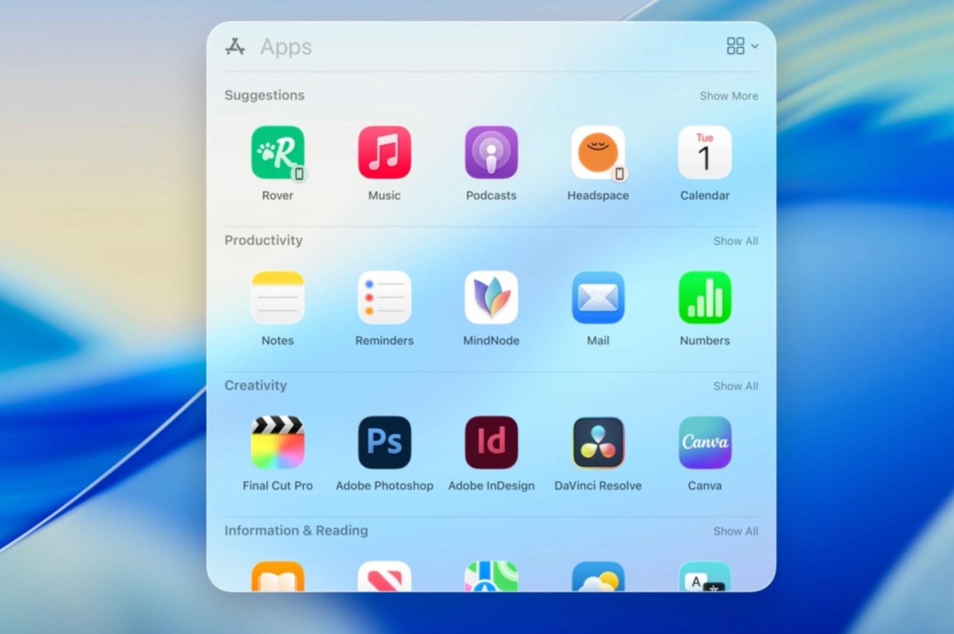 تغییرات اسپات‌لایت macOS 26