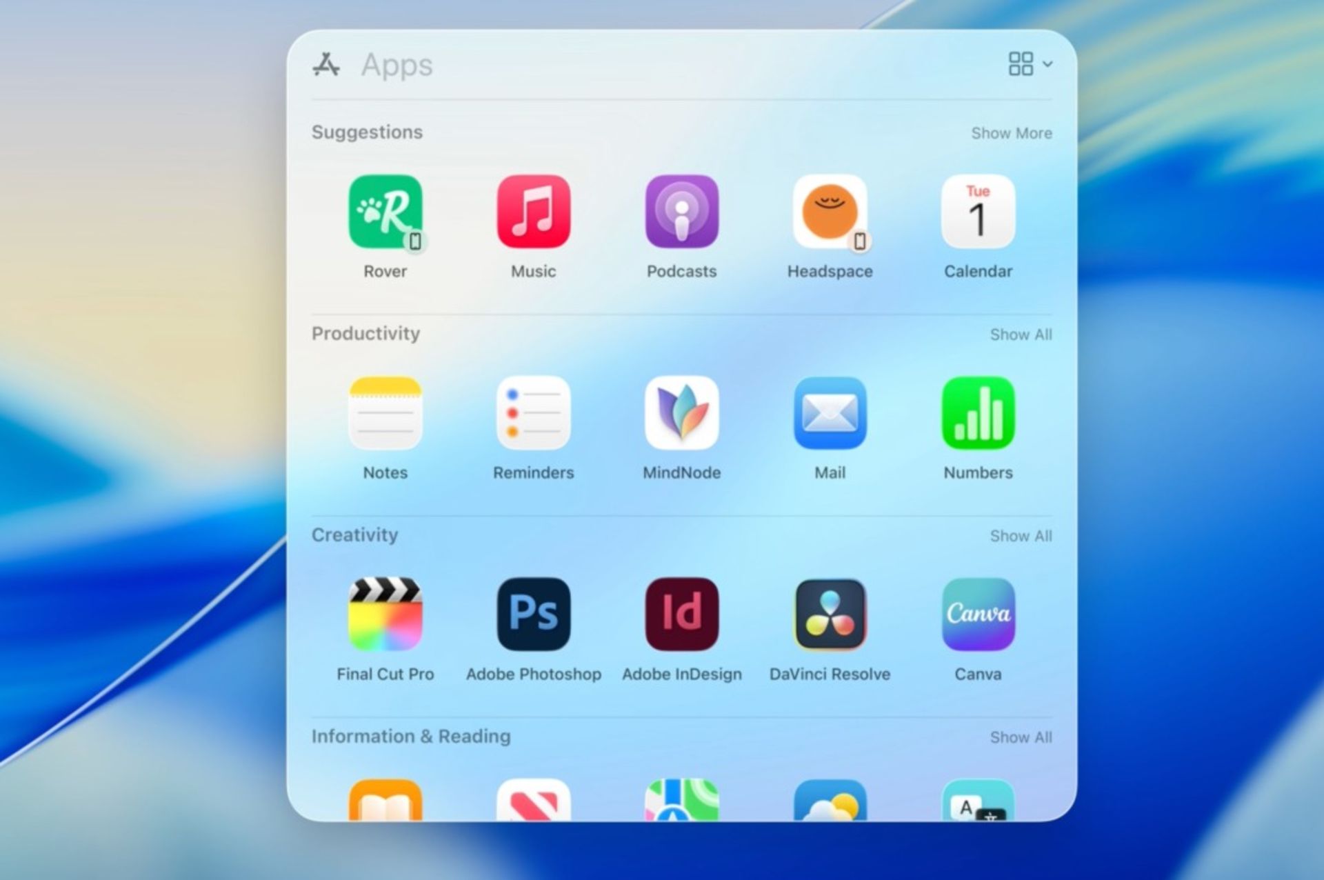 تغییرات اسپات‌لایت macOS 26