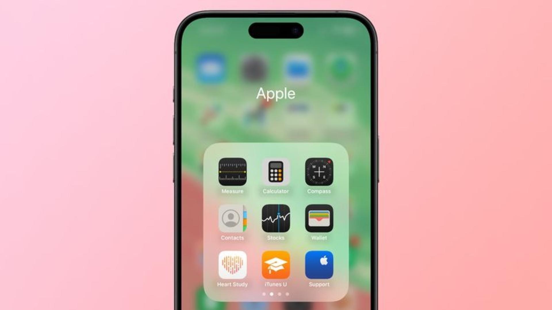 آیکون اپلیکیشن Stocks در بتای چهارم iOS18