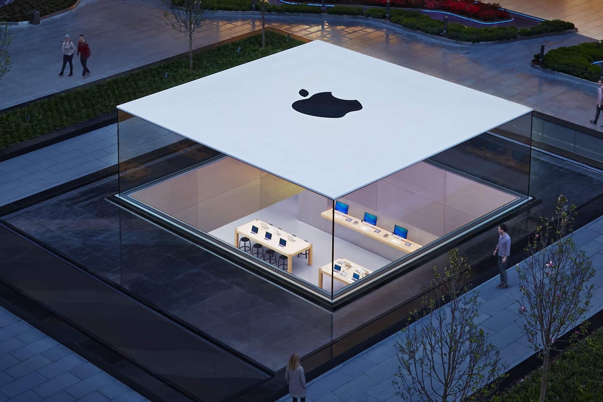 نمای هوایی از سقف اپل استور استانبول