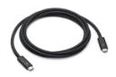 رنگ مشکی کابل شارژ USB اپل Type-C به Type-C مدل Thunderbolt 4 Pro Cable با طول 1.8 متر