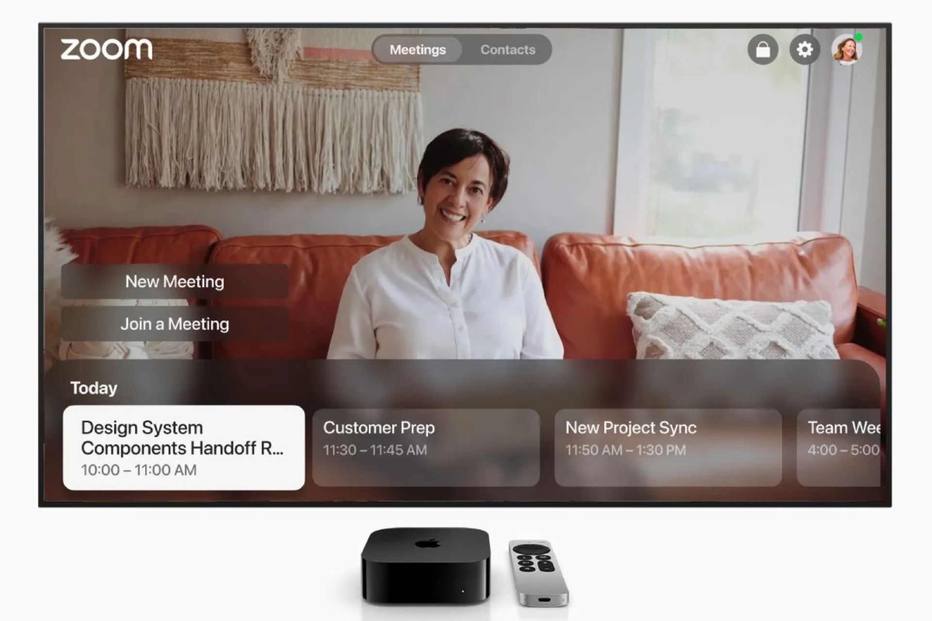 اپلیکیشن zoom روی Apple TV