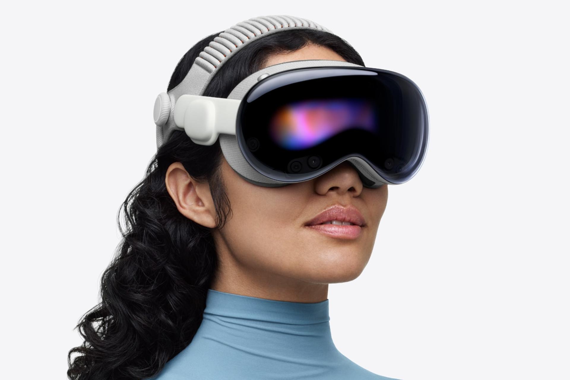 کاربری هدست واقعیت مجازی اپل ویژن پرو M5 سفید / Apple Vision Pro M5