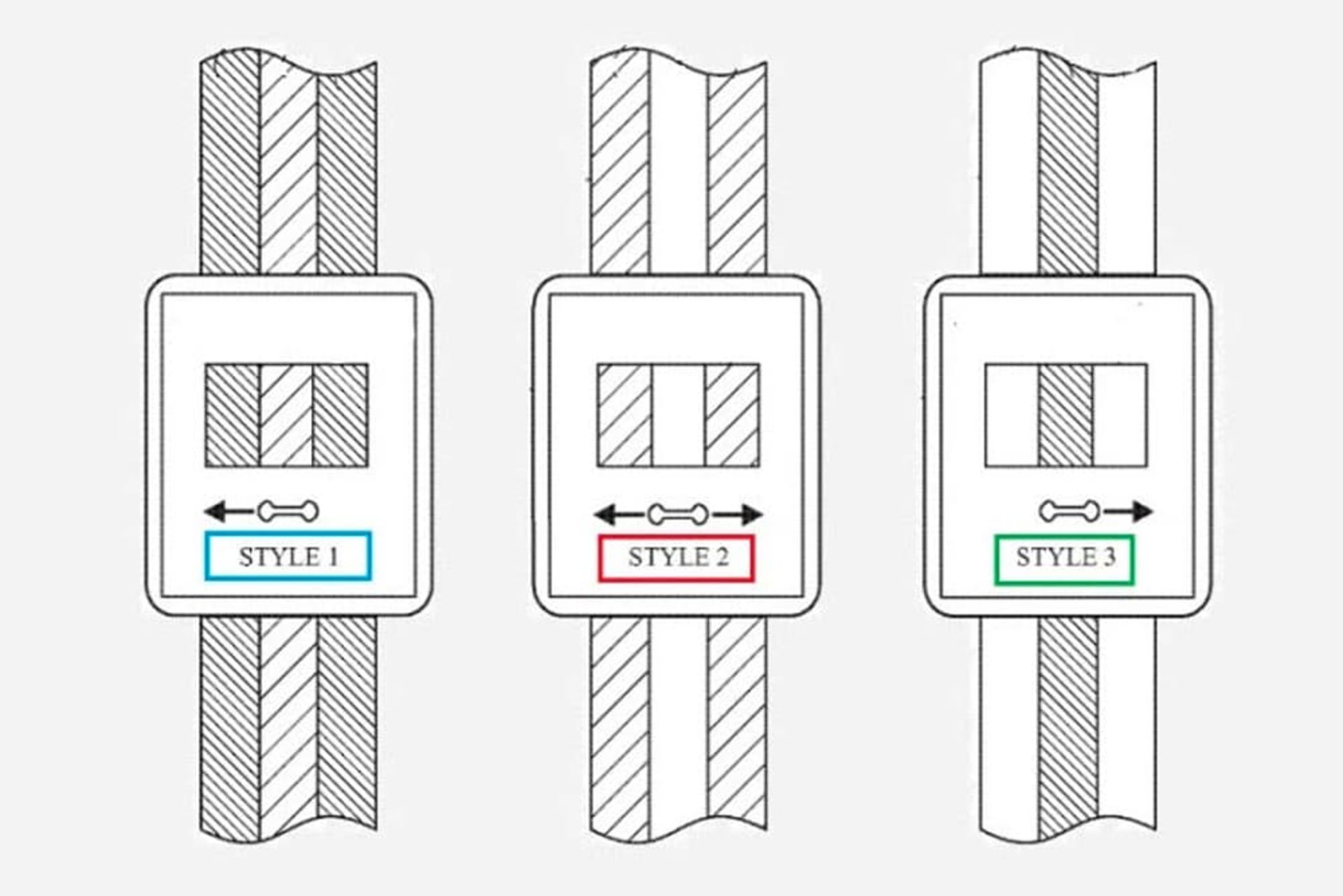 طرح اپل واچ با توانایی تغییر رنگ
