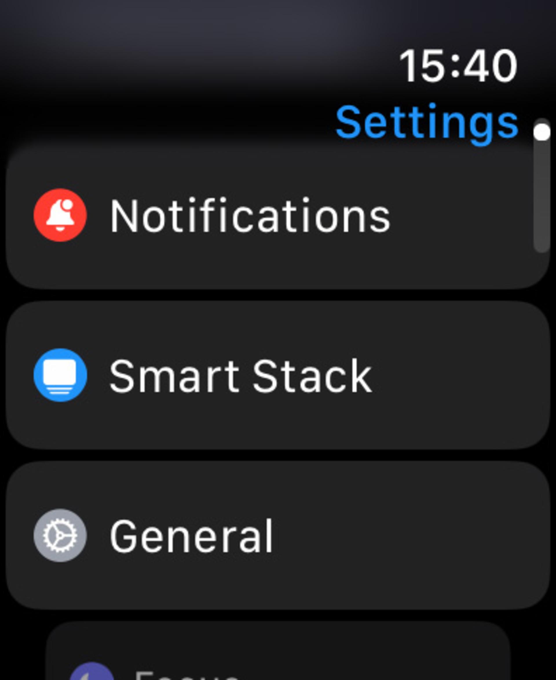 تنظیمات (Settings) اپل واچ