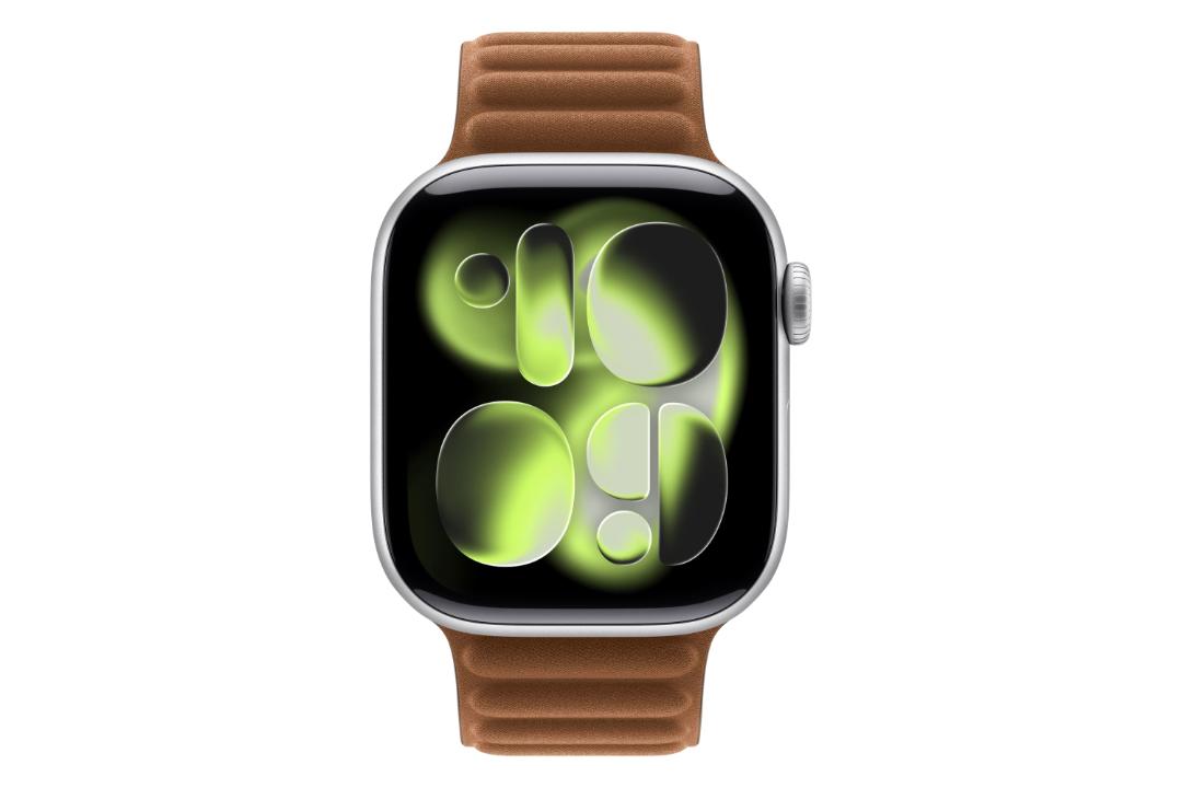 ساعت هوشمند اپل واچ سری 11 آلومینیوم مدل 42 میلی‌متری نقره ای از نمای روبرو / Apple Watch Series 11 42mm Aluminum