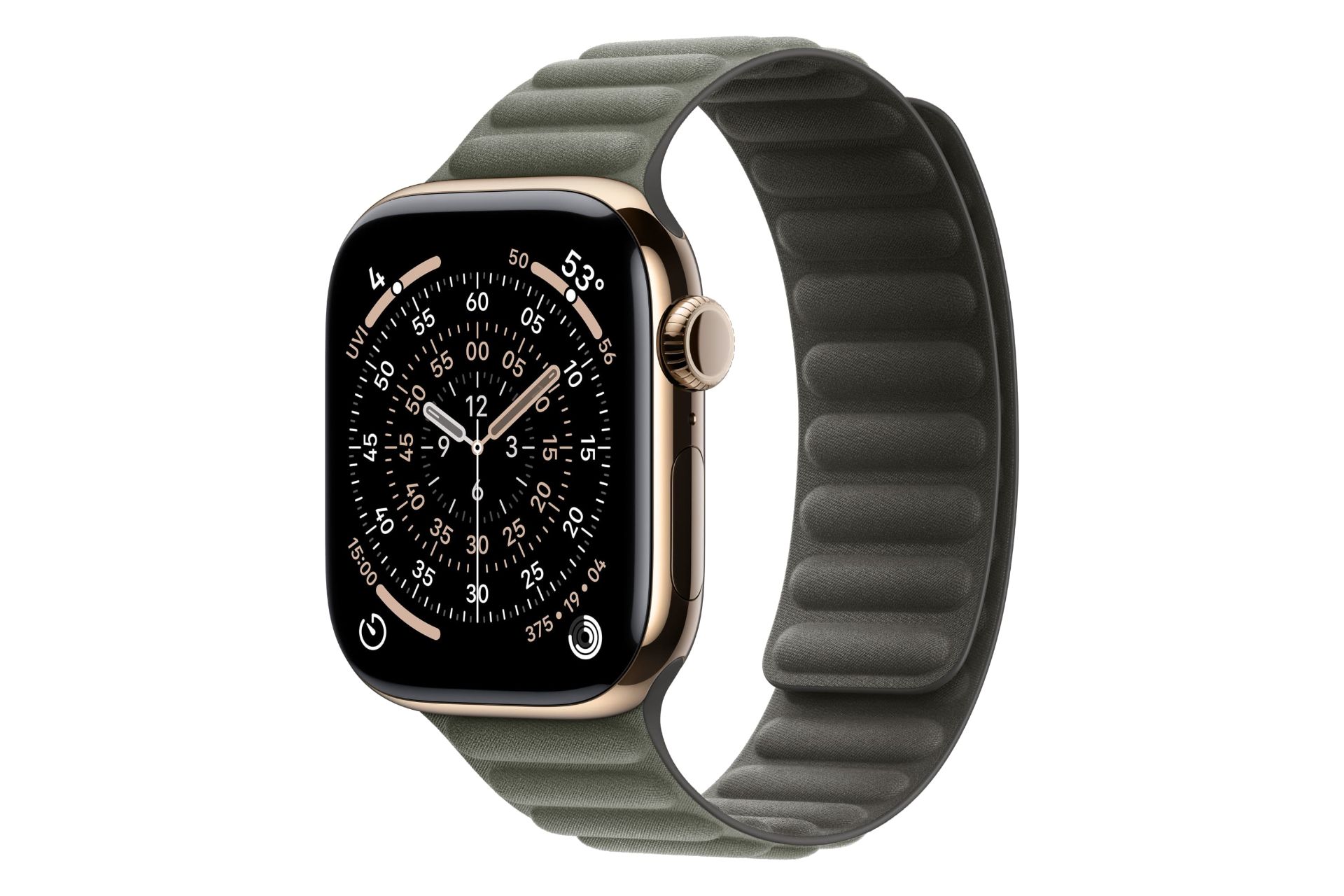 ساعت هوشمند اپل واچ سری 11 تیتانیوم مدل 42 میلی‌متری طلایی / Apple Watch Series 11 42mm Titanium