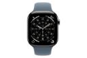 اپل واچ سری 11 تیتانیوم مدل 46 میلی‌متری خاکستری از نمای روبرو / Apple Watch Series 11 46mm Titanium