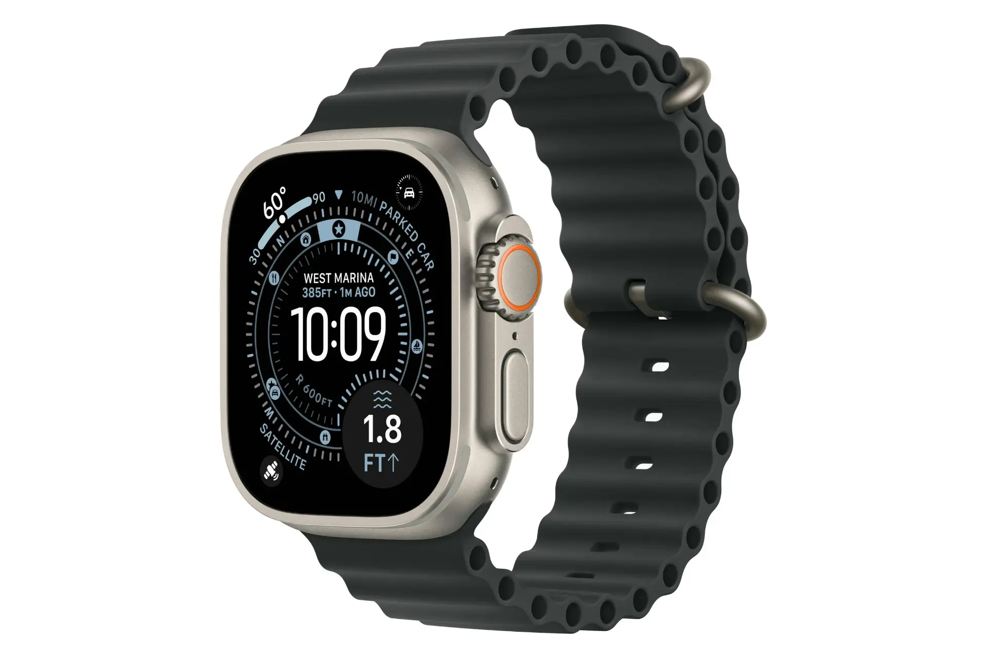 ساعت هوشمند اپل واچ اولترا 3 تیتانیوم با بند مشکی / Apple Watch Ultra 3