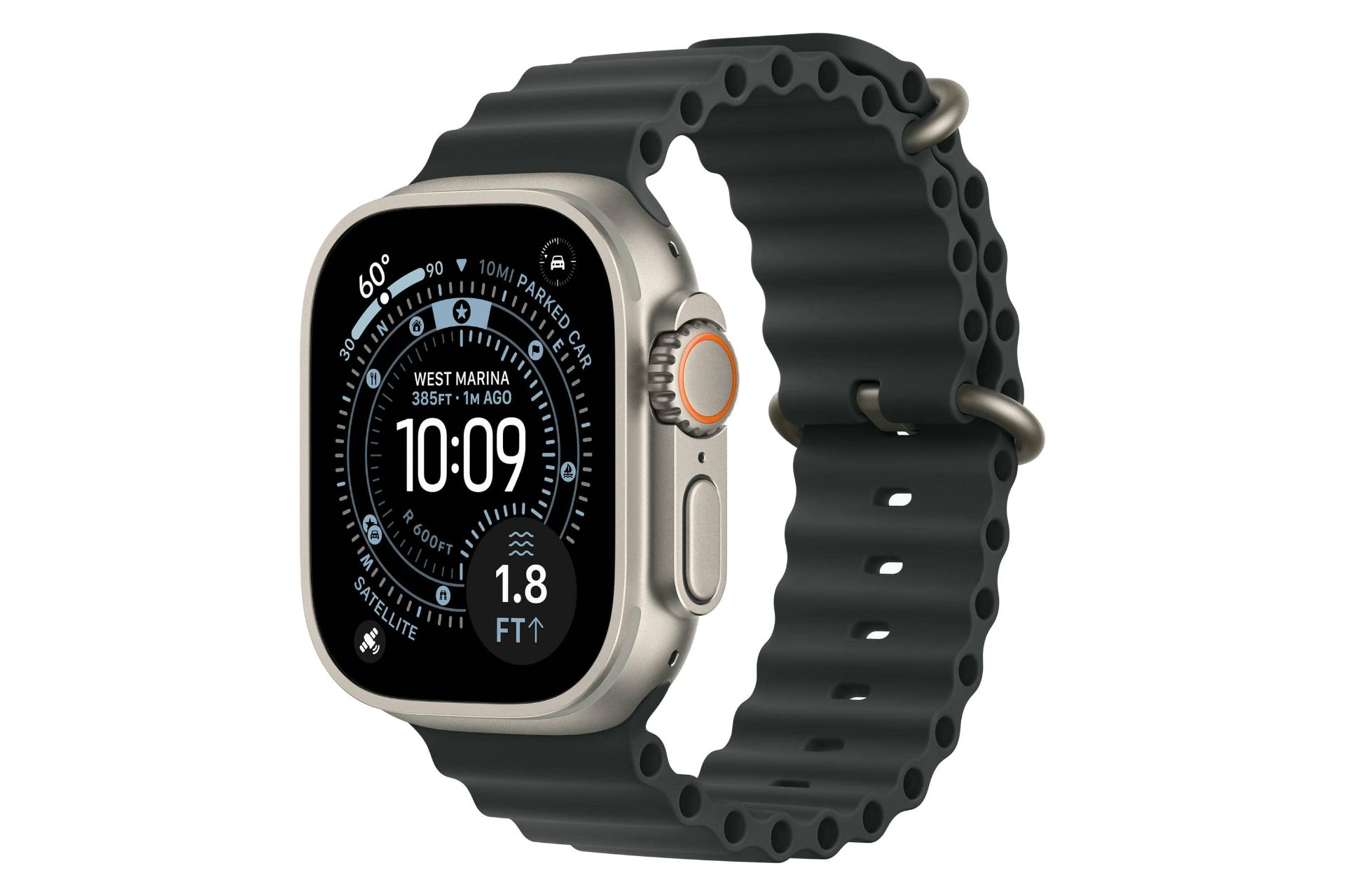 ساعت هوشمند اپل واچ اولترا 3 تیتانیوم با بند مشکی / Apple Watch Ultra 3