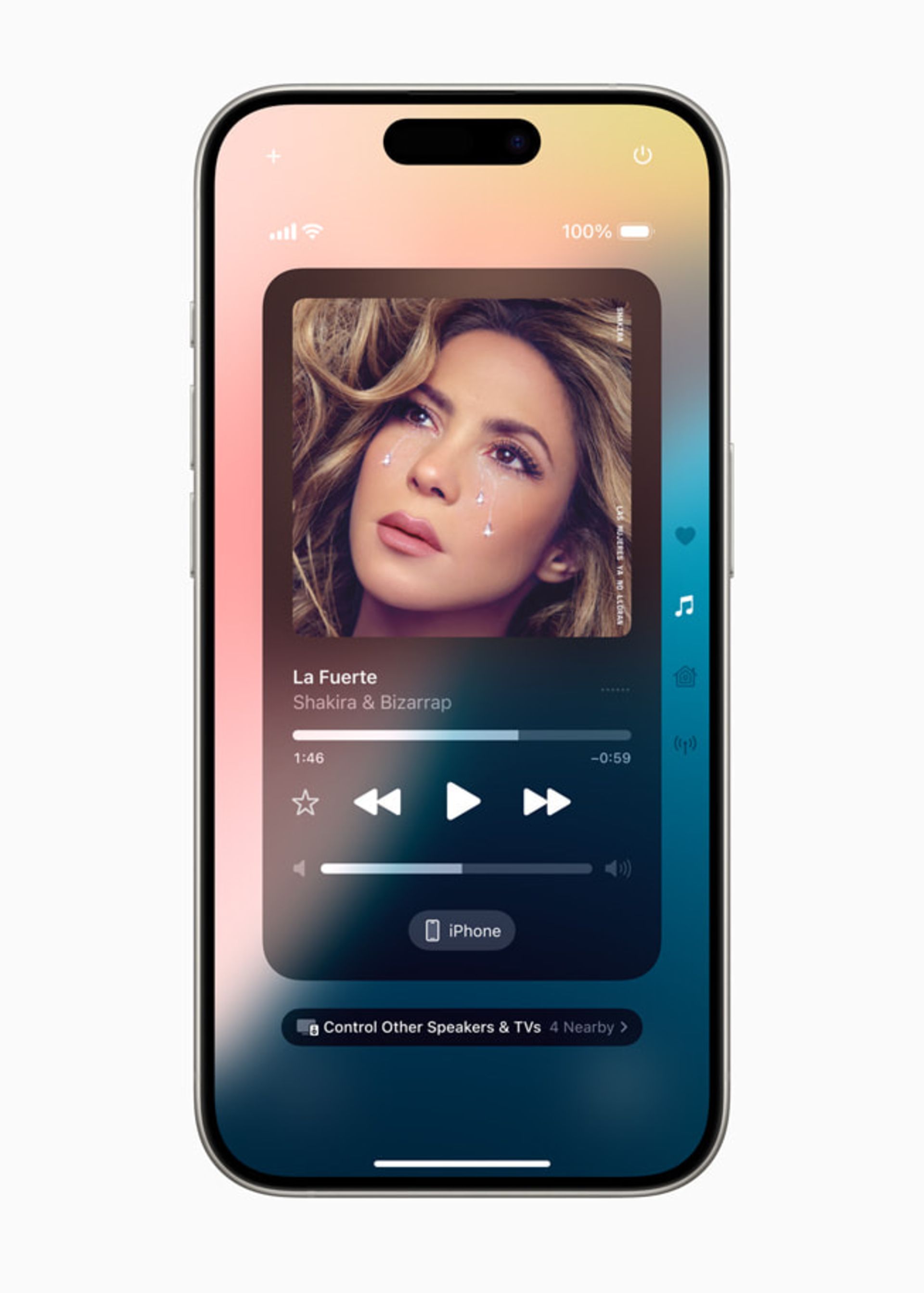 پخش موسیقی از کنترل سنتر در iOS 18