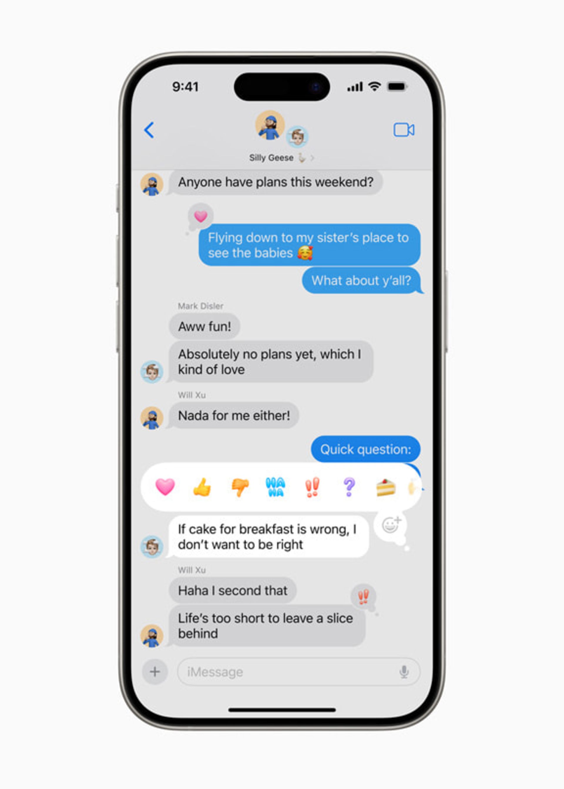 انتخاب ایموجی‌های بیشتر برای ری‌اکشن به پیام‌ها در iOS 18
