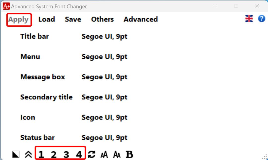 اعمال فونت با Advanced Font Changer