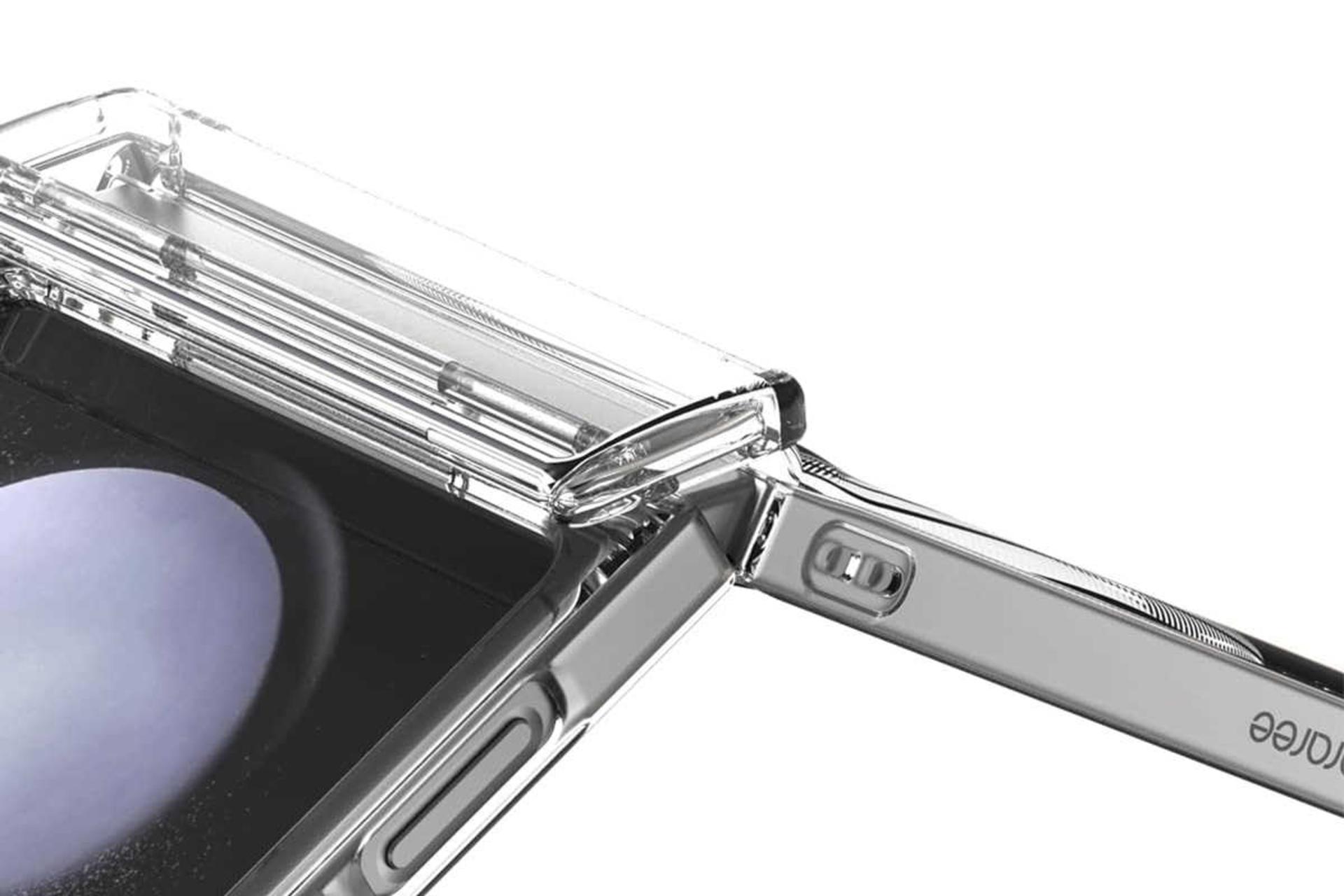 نمای کناری قاب گوشی آراری مدل Nukin 360 M مناسب سامسونگ Galaxy Z Flip6
