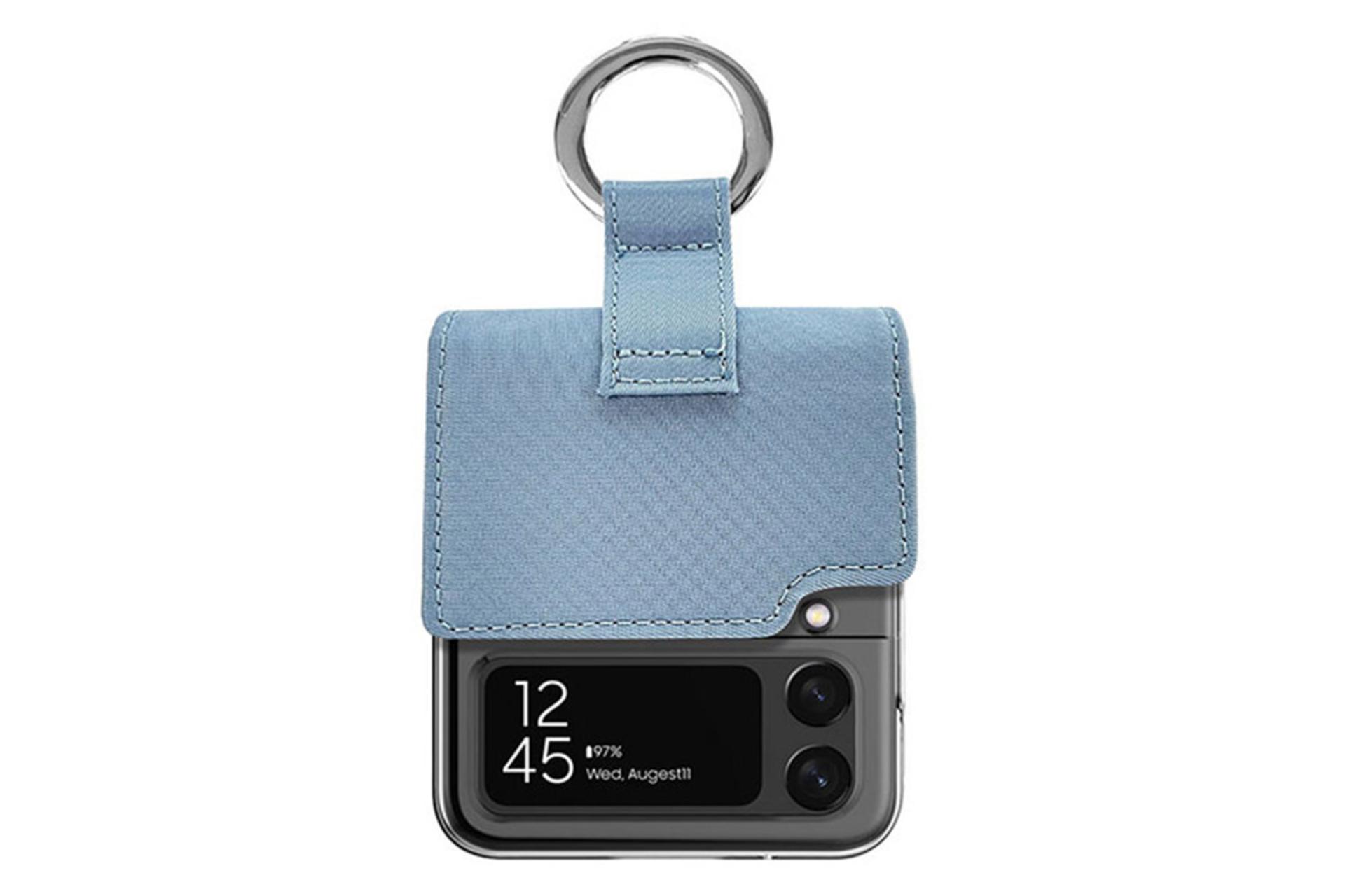 قاب گوشی آراری Araree Ring Diary For Samsung Galaxy Z Flip4 رنگ آبی