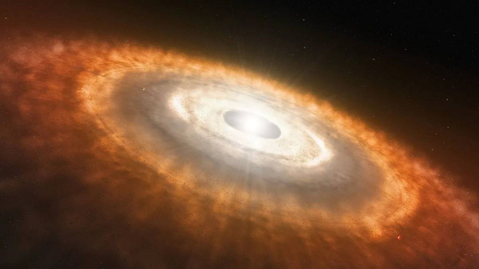 تصویر هنرمند از منظومه پیش ستاره ای