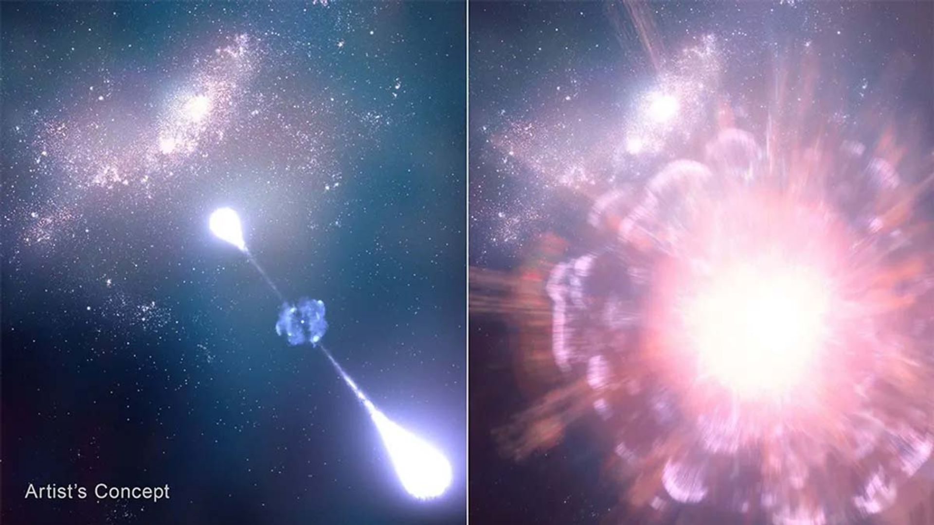 تصویرسازی هنری از قدیمی‌ترین ابرنواختر مشاهده‌شده تاکنون