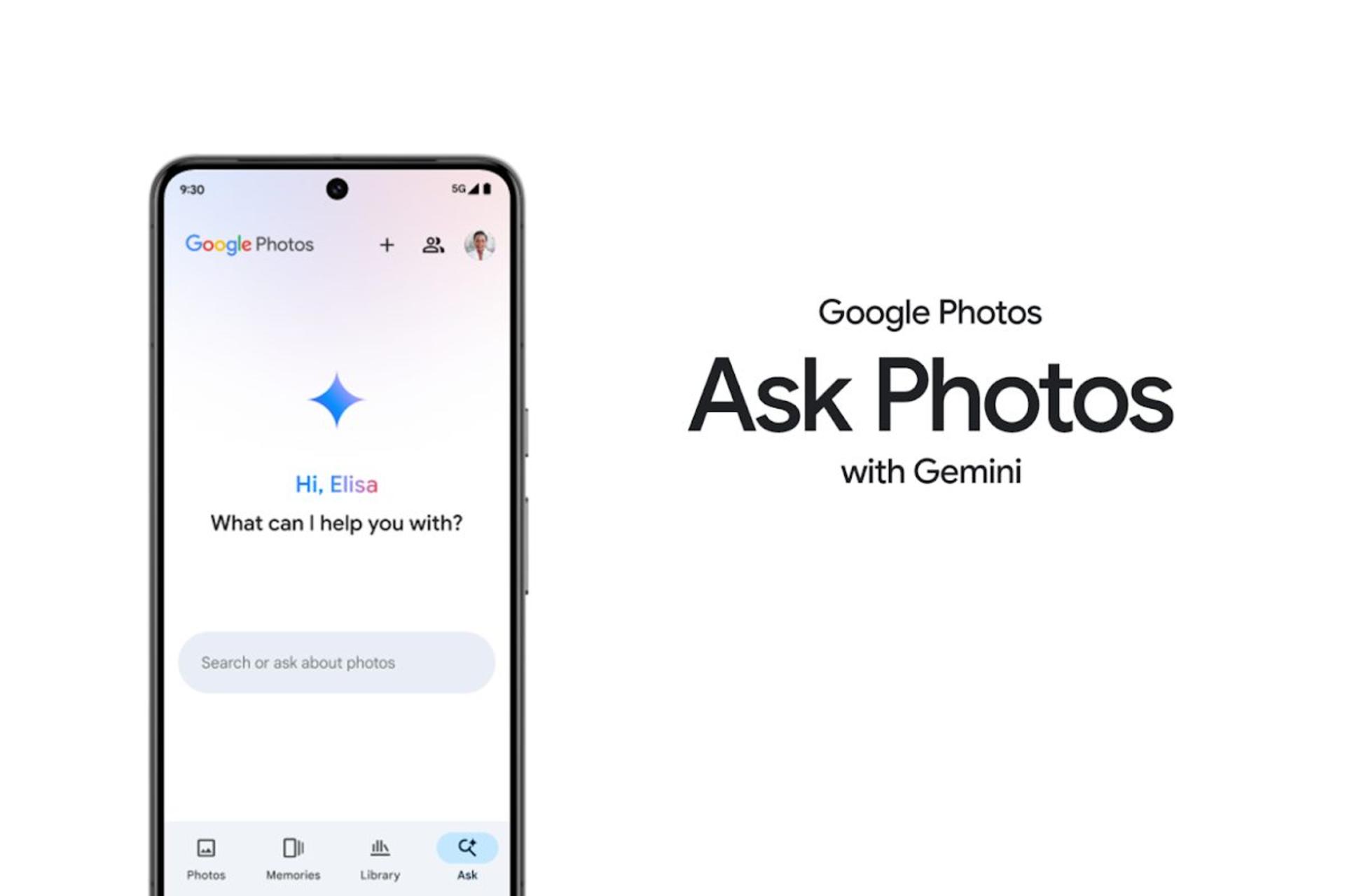 قابلیت Ask Photos گوگل