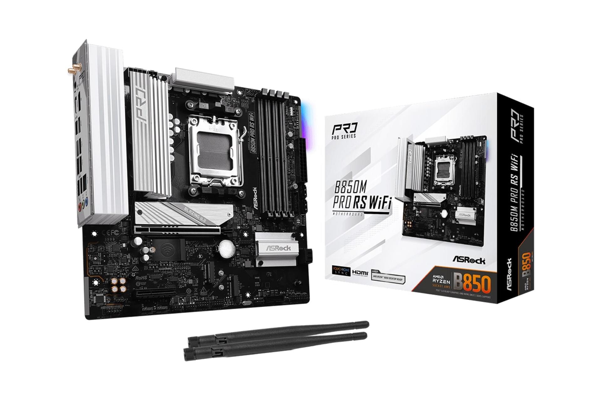 اقلام همراه مادربرد ازراک ASRock B850M Pro RS WiFi