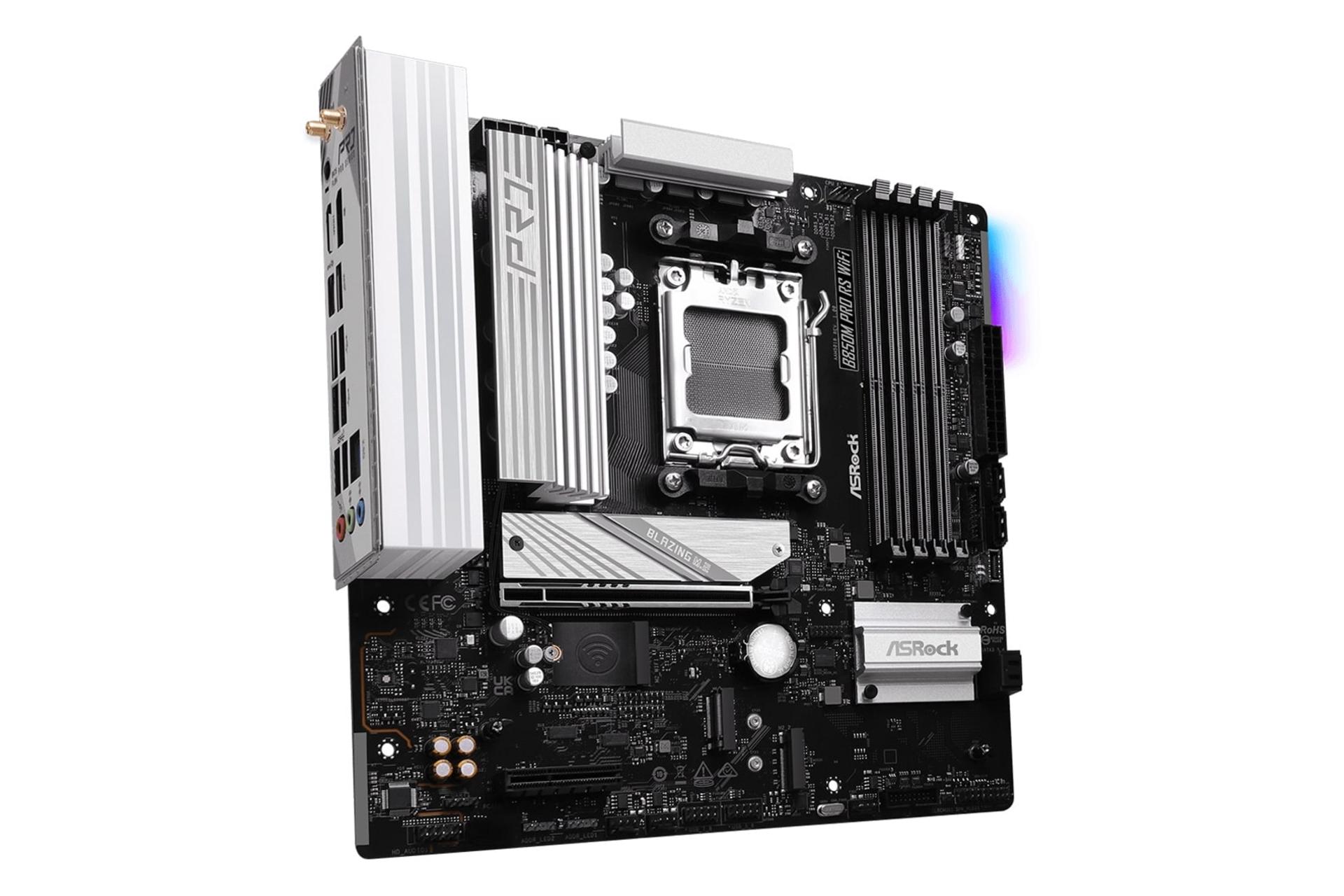 سمت چپ مادربرد ازراک ASRock B850M Pro RS WiFi