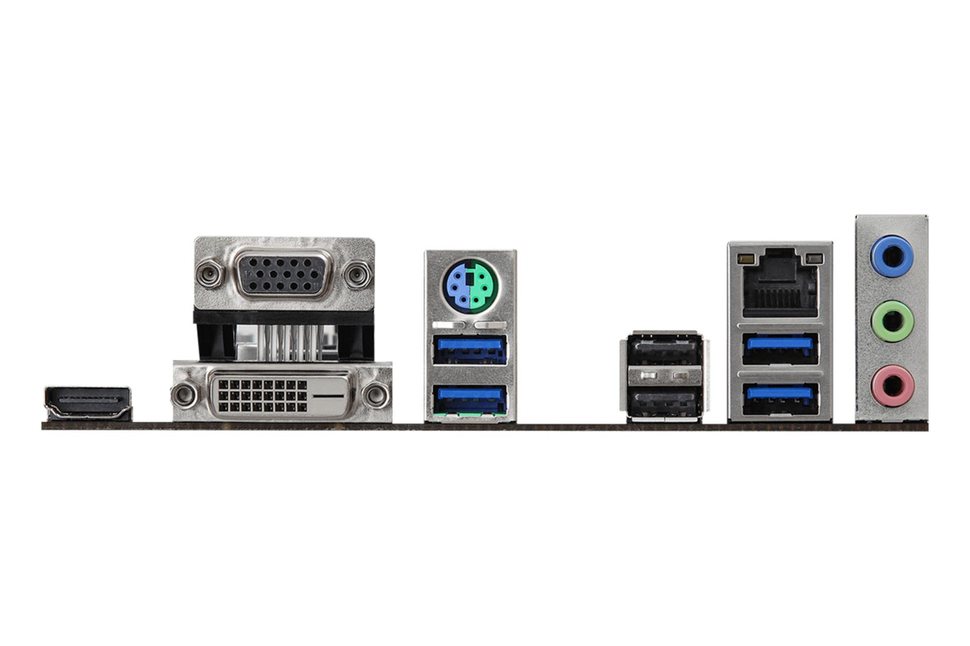 درگاه های مادربرد ازراک ASRock H510M-HDV/M.2 SE