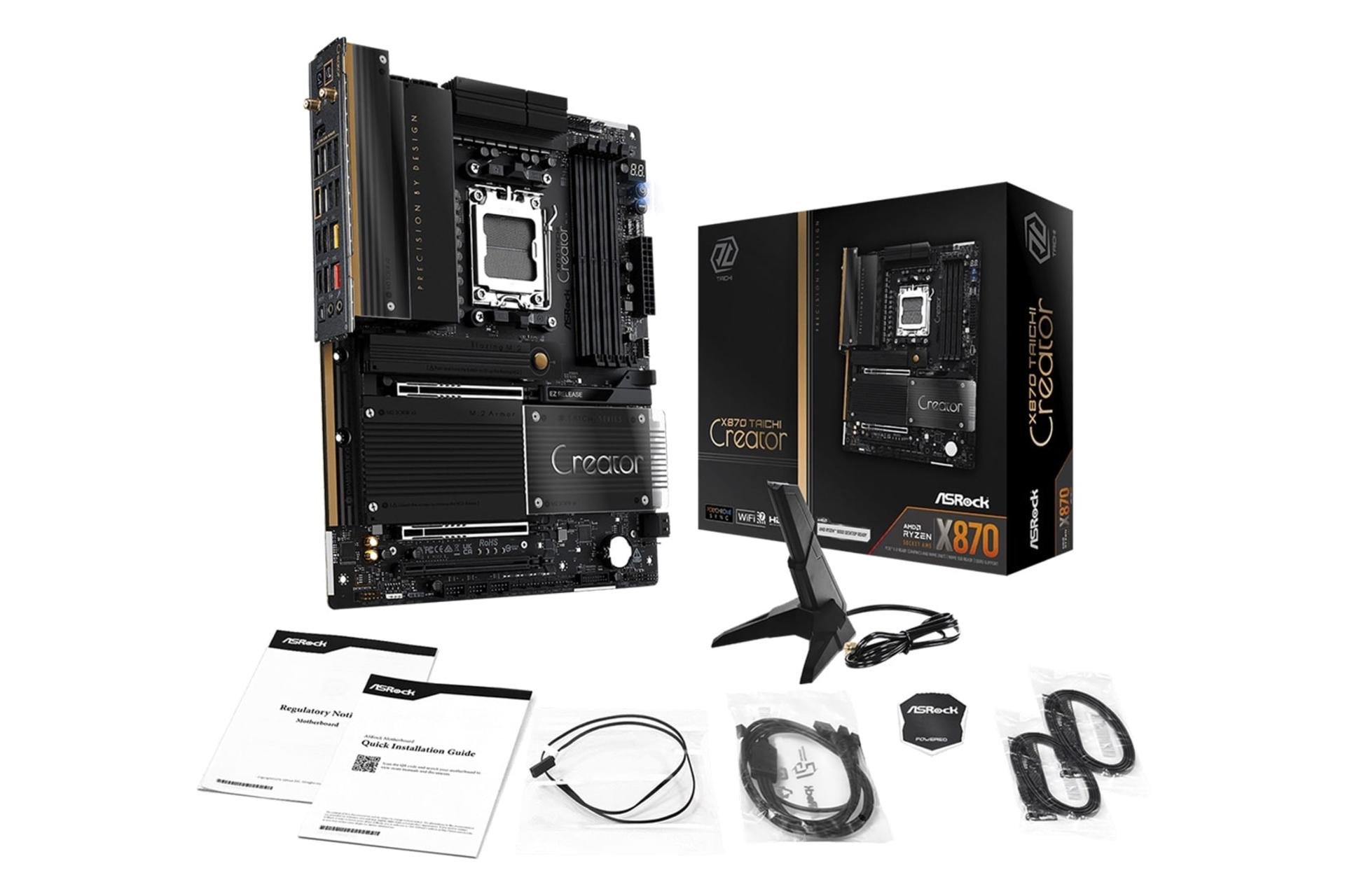 اقلام همراه مادربرد ازراک ASRock X870 Taichi Creator
