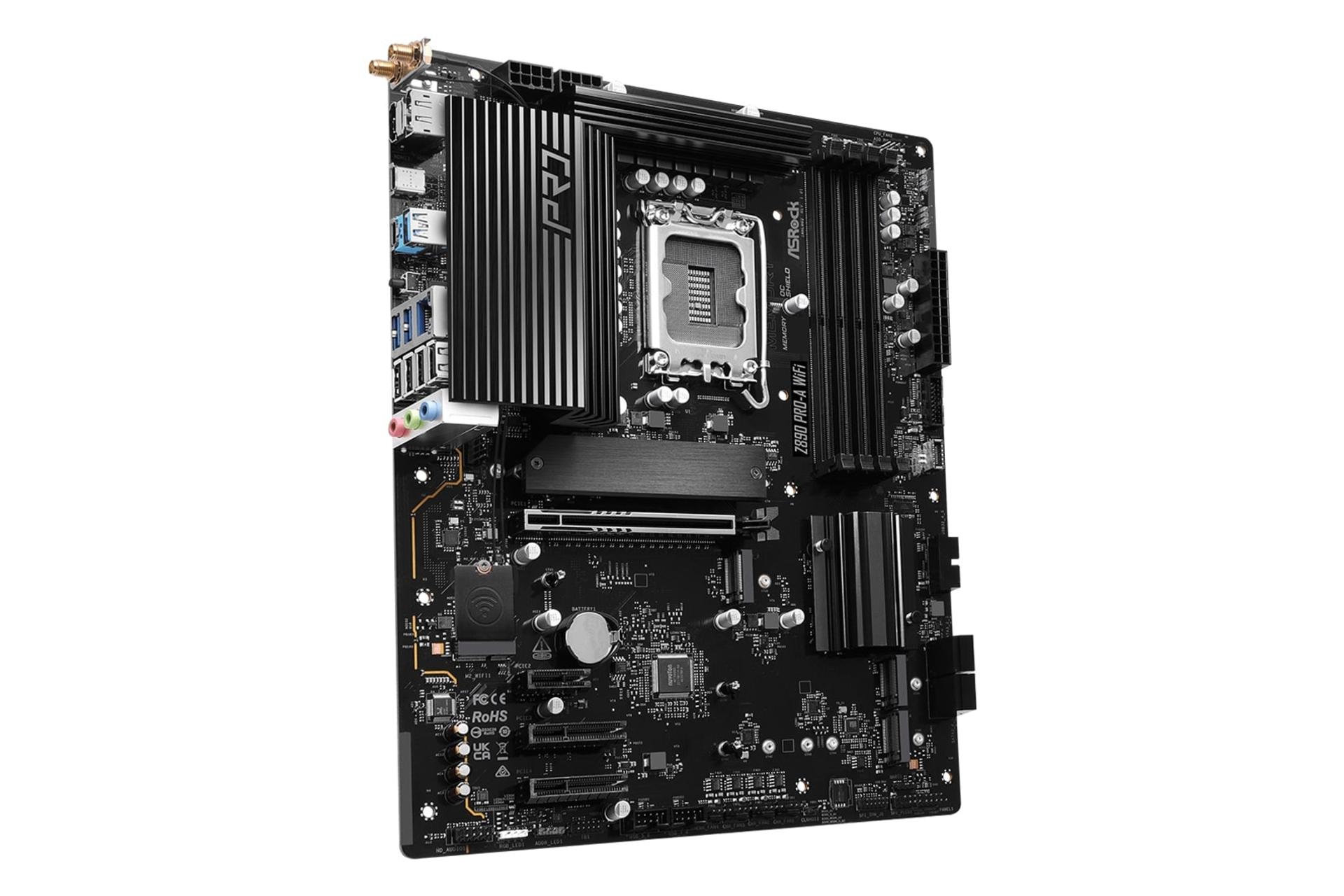 سمت چپ مادربرد ازراک ASRock Z890 Pro-A WiFi