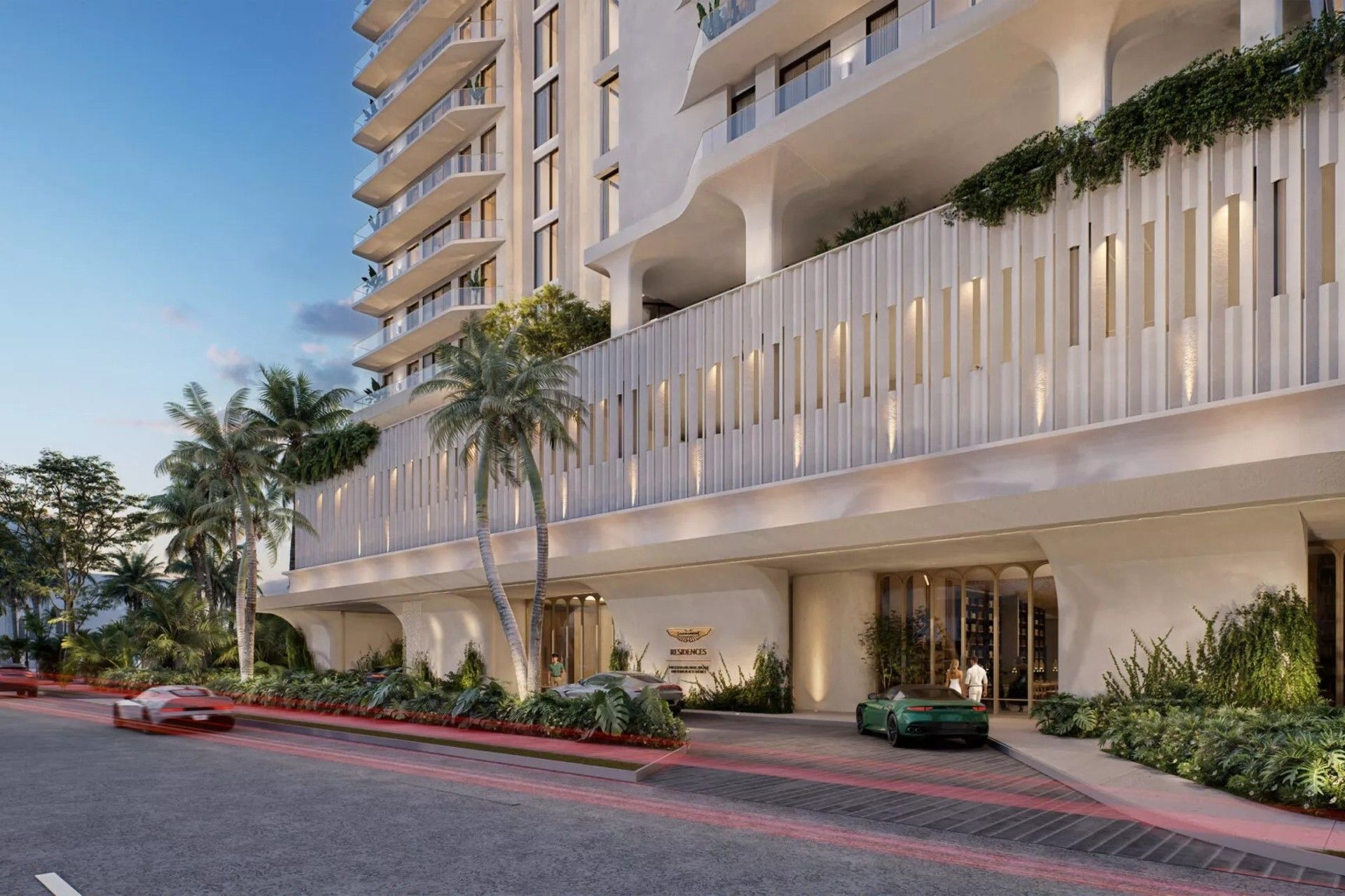 نمای گرافیکی از آپارتمان لوکس استون مارتین