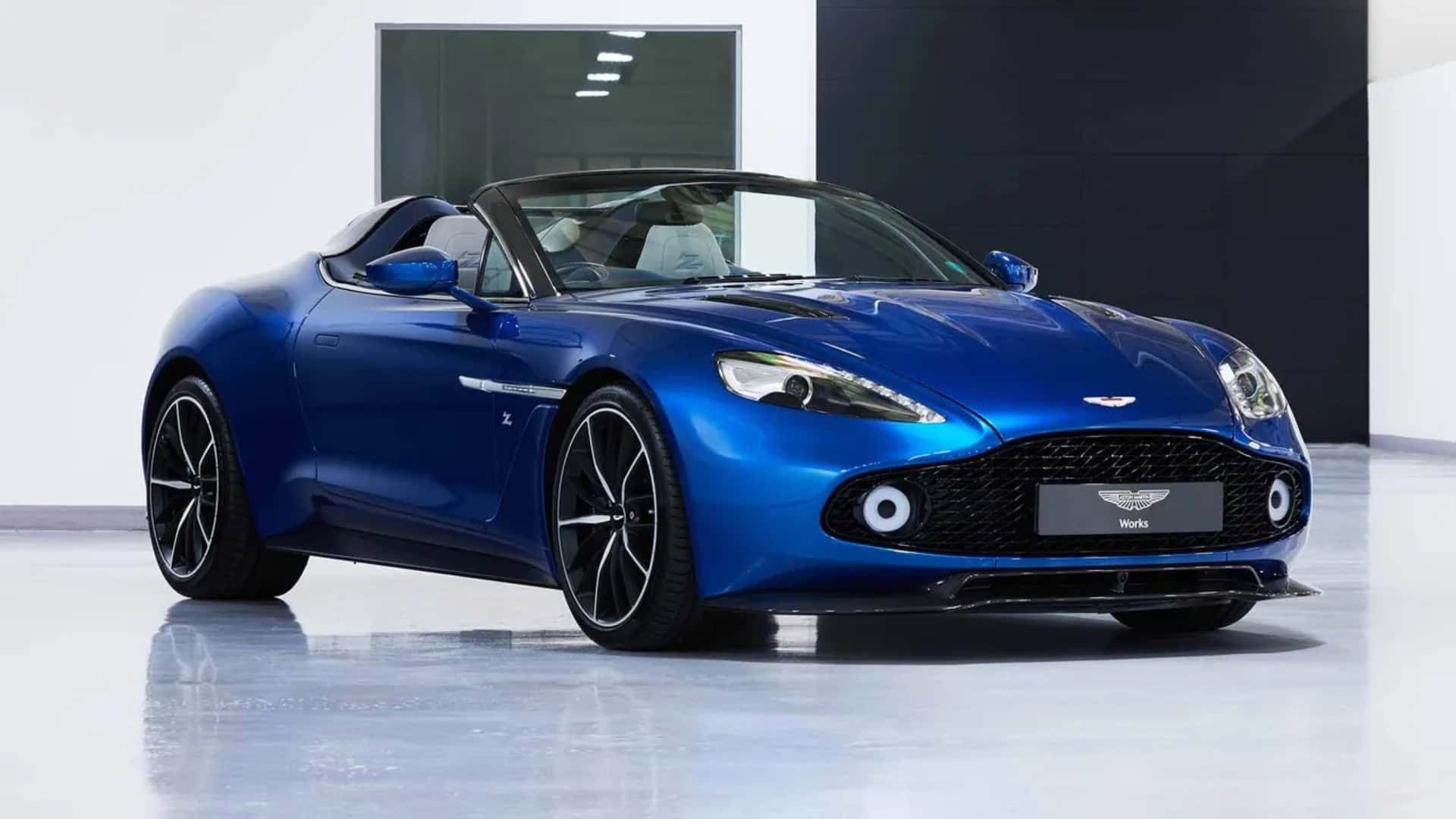 نمای سه‌چهارم جلو استون مارتین Vanquish Speedster Zagato