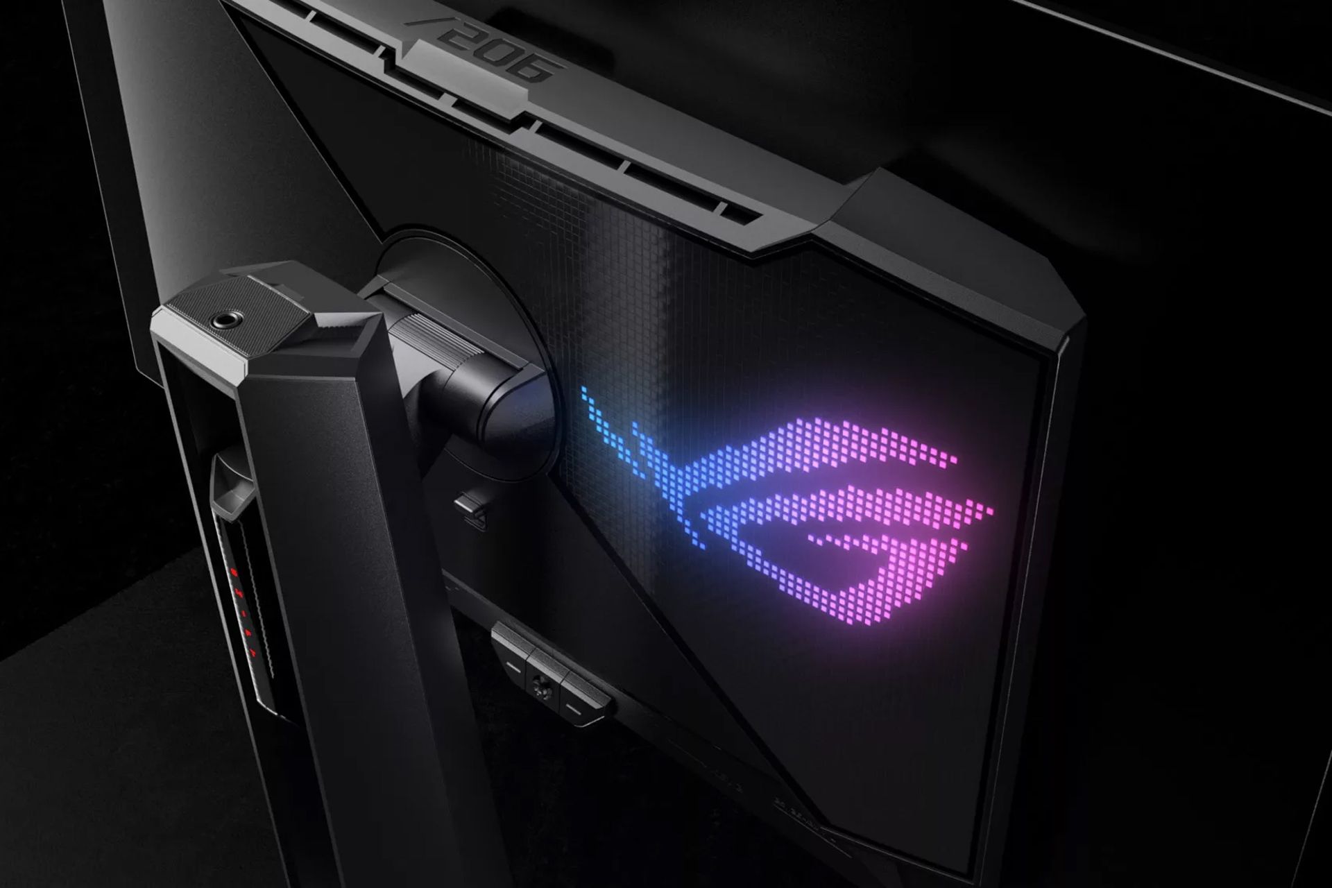 مانیتور ایسوس ROG Swift OLED PG27AQDM از نمای پشت