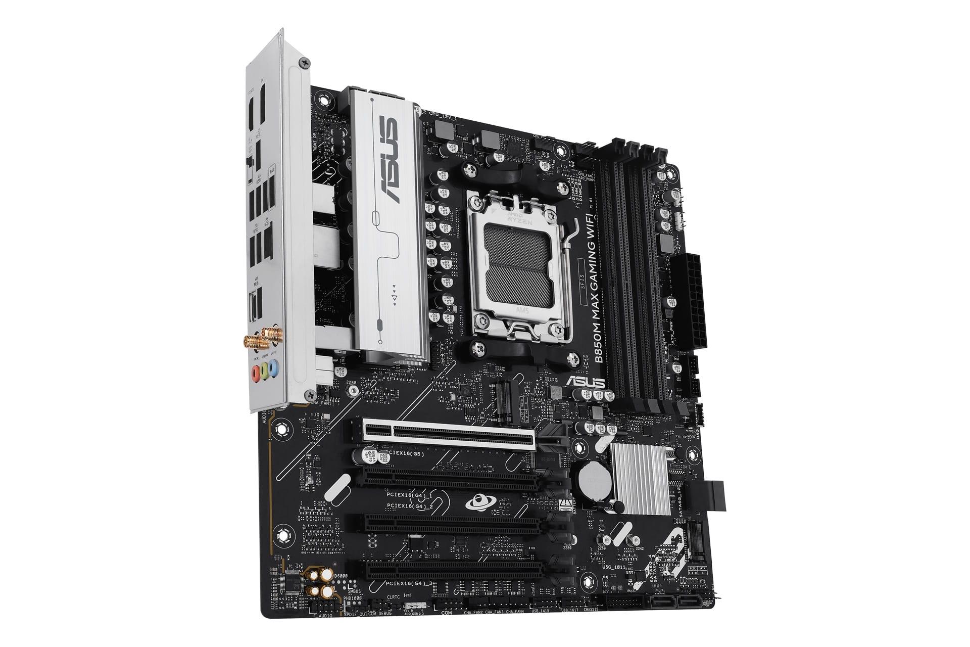 سمت چپ مادربرد ایسوس ASUS B850M MAX GAMING WIFI