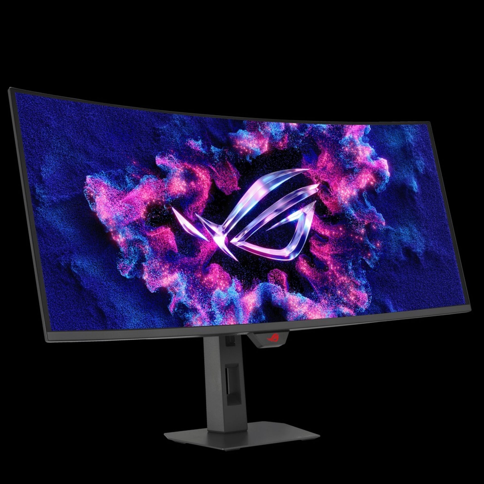 نمای جلو مانیتور گیمینگ خمیده‌ی ایسوس ROG 2026