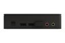 نمای پنل جلوی کامپیوتر کوچک NUC 11 Essential ایسوس و نمایش دکمه و درگاه‌ها