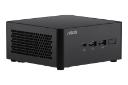 نمای نیمرخ کامپیوتر کوچک NUC 14 Pro Tall Kit ایسوس با نمایش پنل جلو و سمت چپ