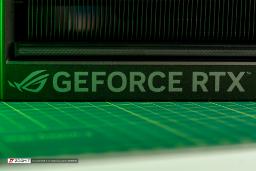 لوگوی Geforce در کارت گرافیک ROG Astral RTX 5080 OC