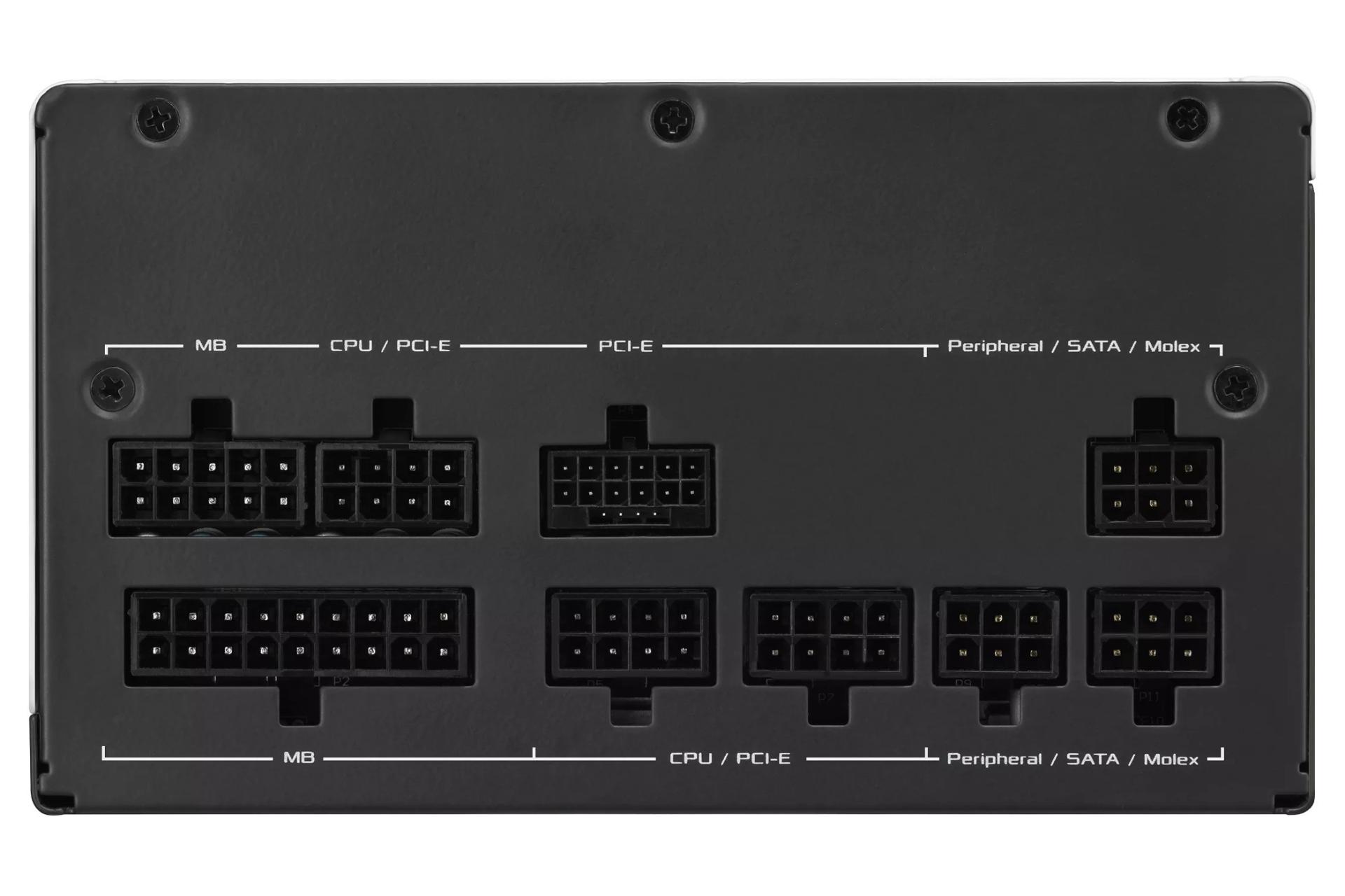 کانکتور و اتصال پاور کامپیوتر ایسوس Prime 850W Gold با توان 850 وات