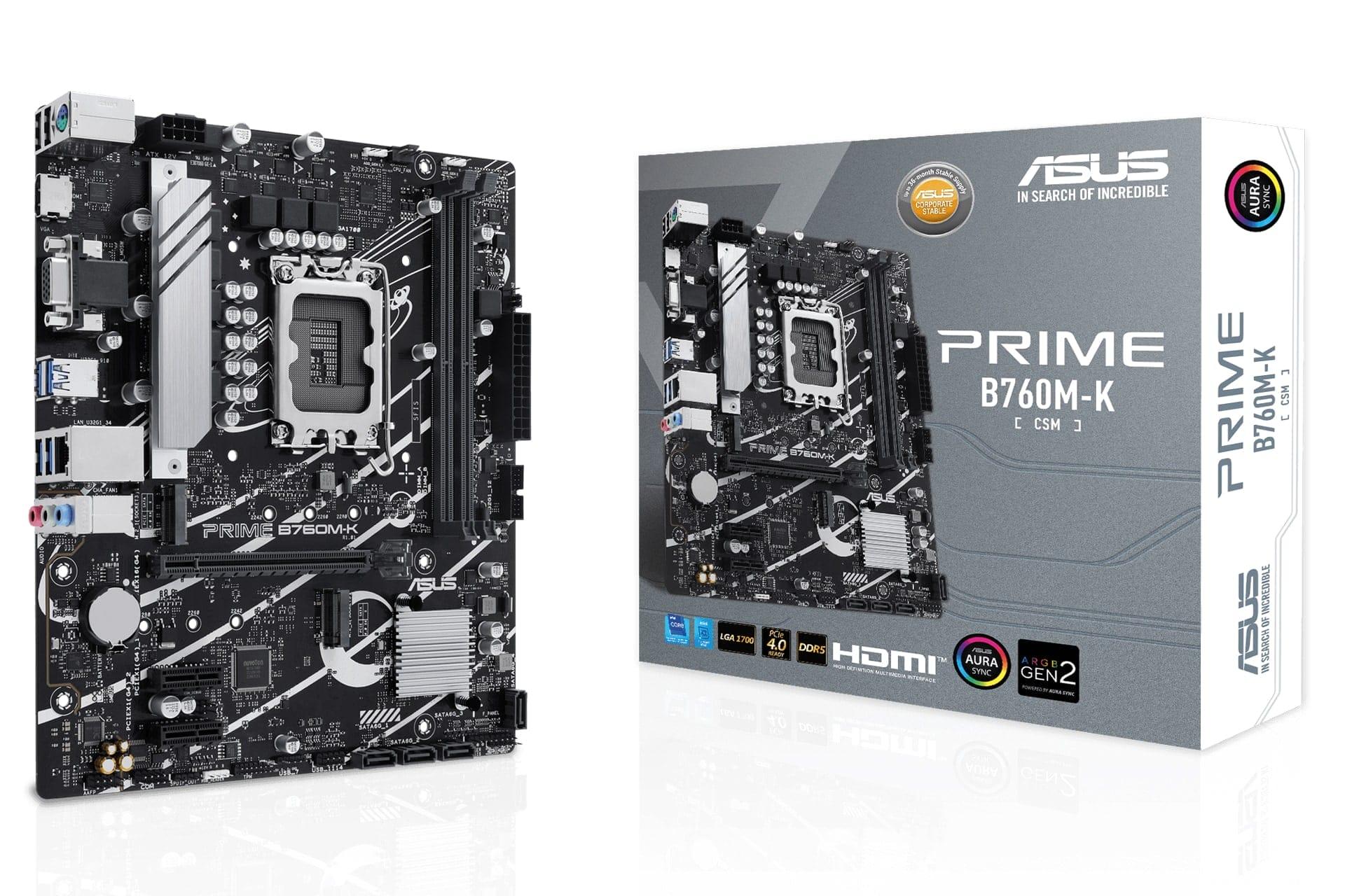جعبه مادربرد ایسوس ASUS PRIME B760M-K-CSM