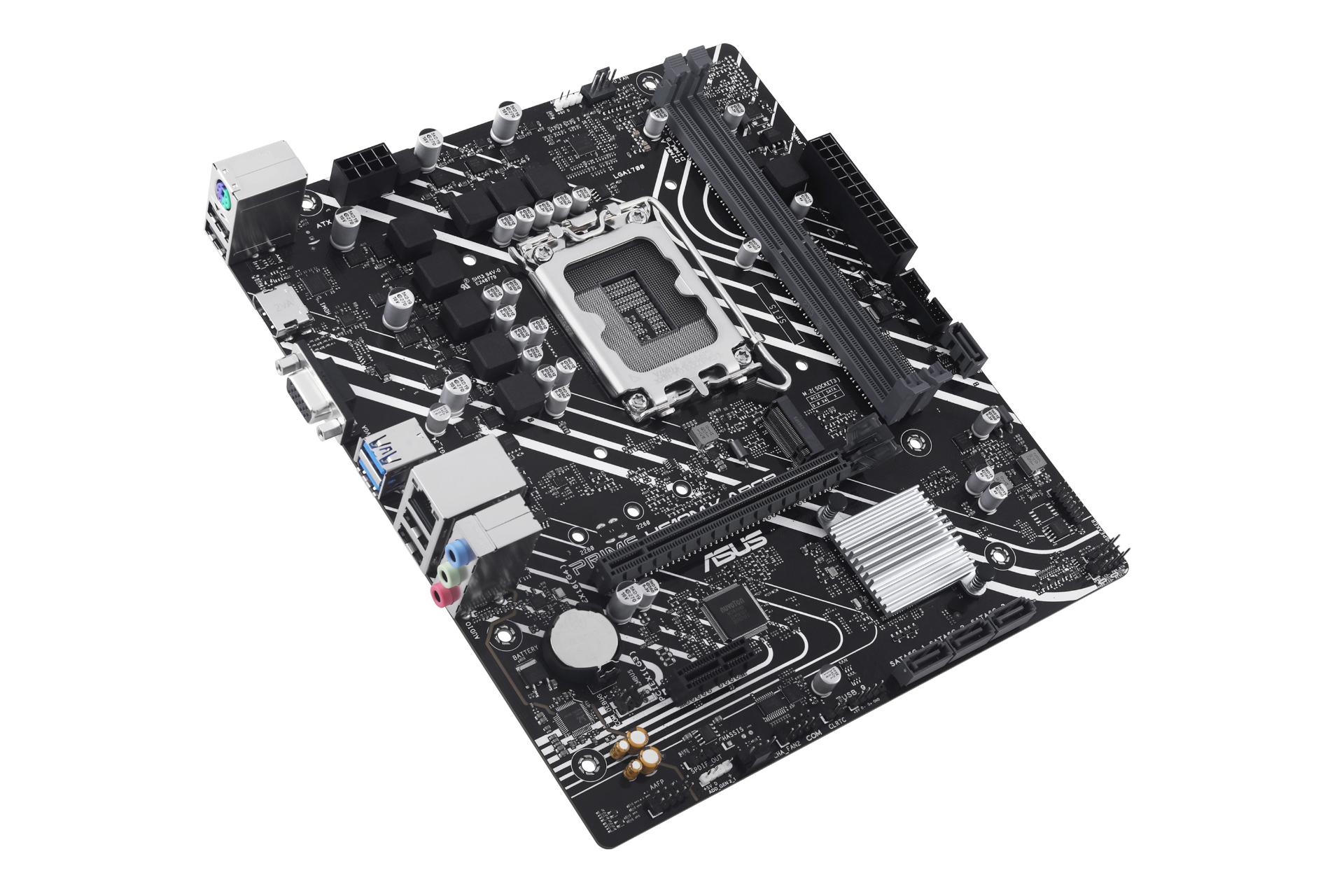 نمای کناری مادربرد ایسوس ASUS PRIME H610M-K ARGB