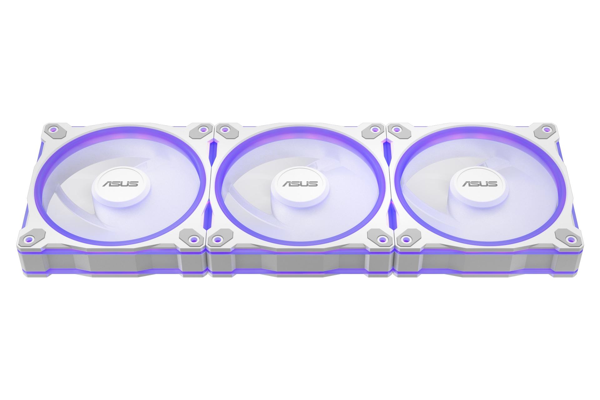فن کیس ایسوس ASUS Prime MR120 ARGB Reverse Fan 3-Pack سفید