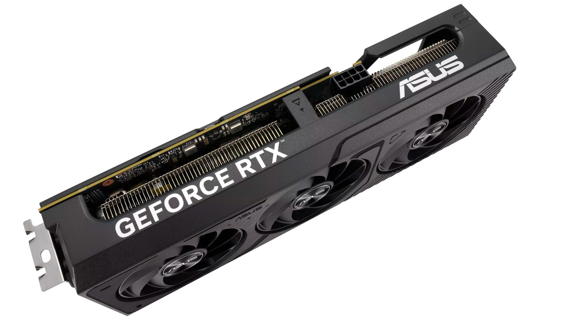 کارت گرافیک ایسوس سری پرایم با سه فن rtx 4070 از بالا