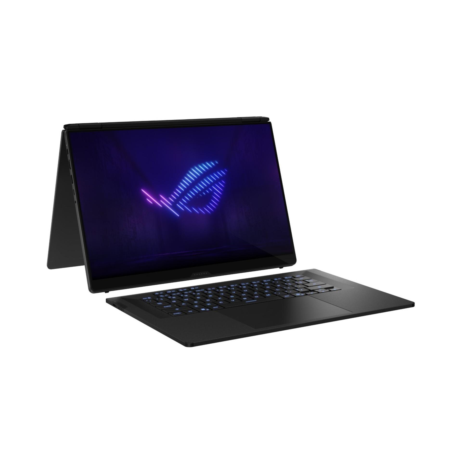 نمای جلو لپ‌تاپ ایسوس ROG Zephyrus Duo 2026 حالت چادری