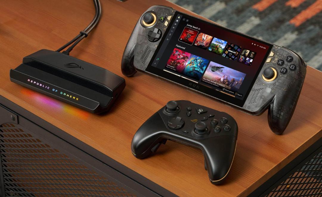 کنسول دستی ایسوس ROG Ally X20 روی میز