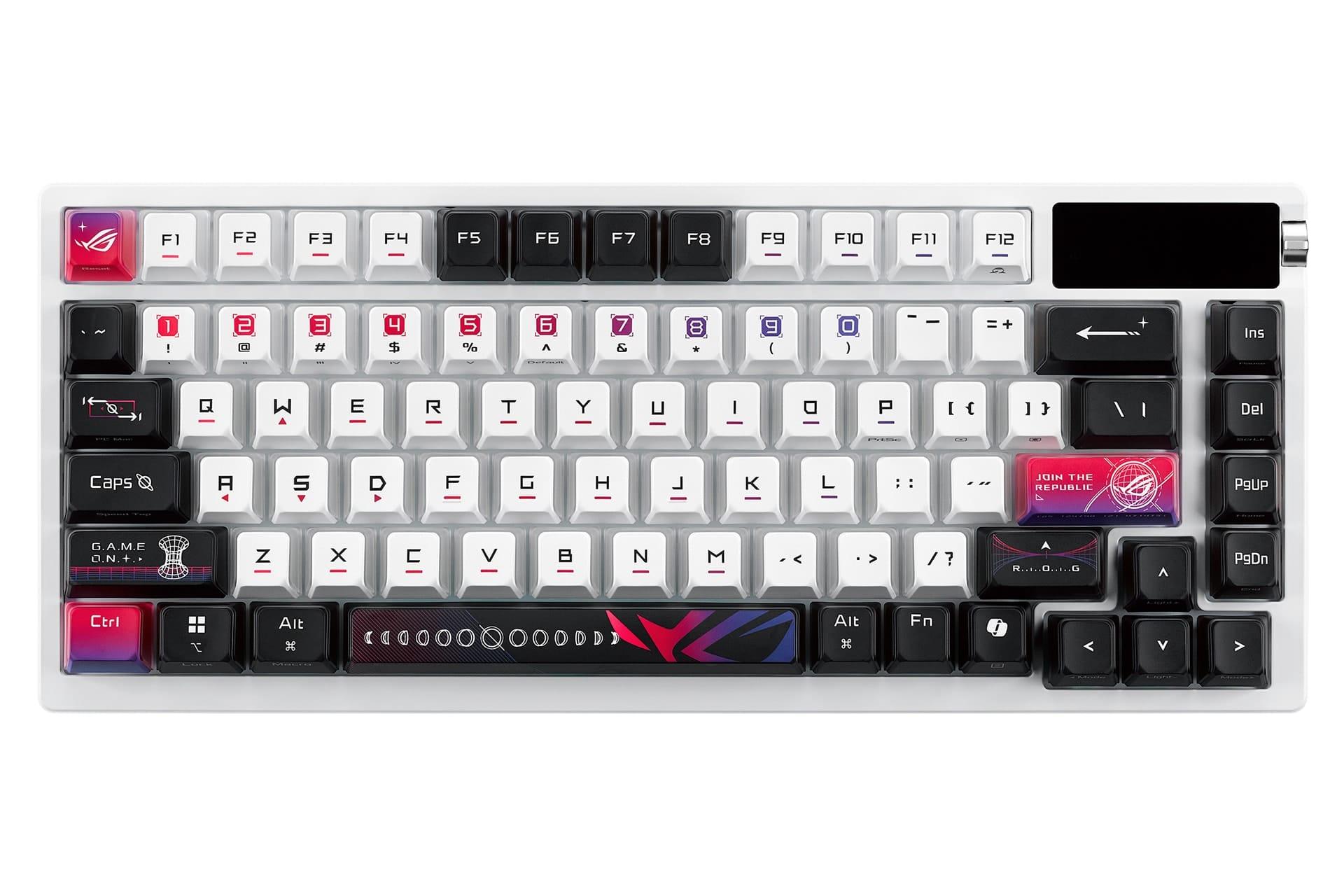کیبورد ایسوس ASUS ROG Azoth X از نمای بالا