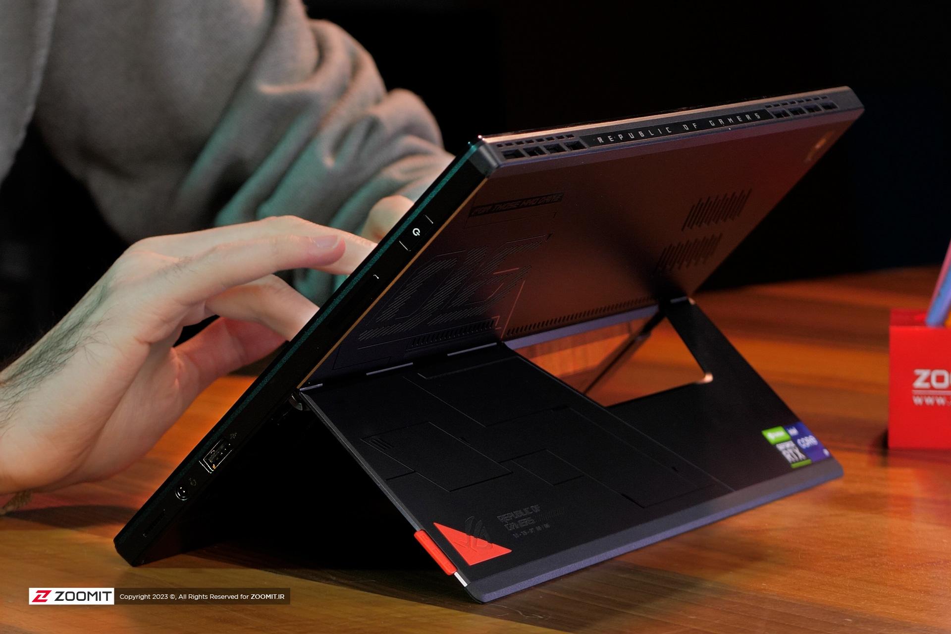 نمای سمت راست تبلت گیمینگ ROG Flow Z13 ایسوس