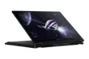 نمای صفحه نمایش لپ تاپ ROG Flow X13 GV302X ایسوس با تمرکز بر حالت تبلت و پایه