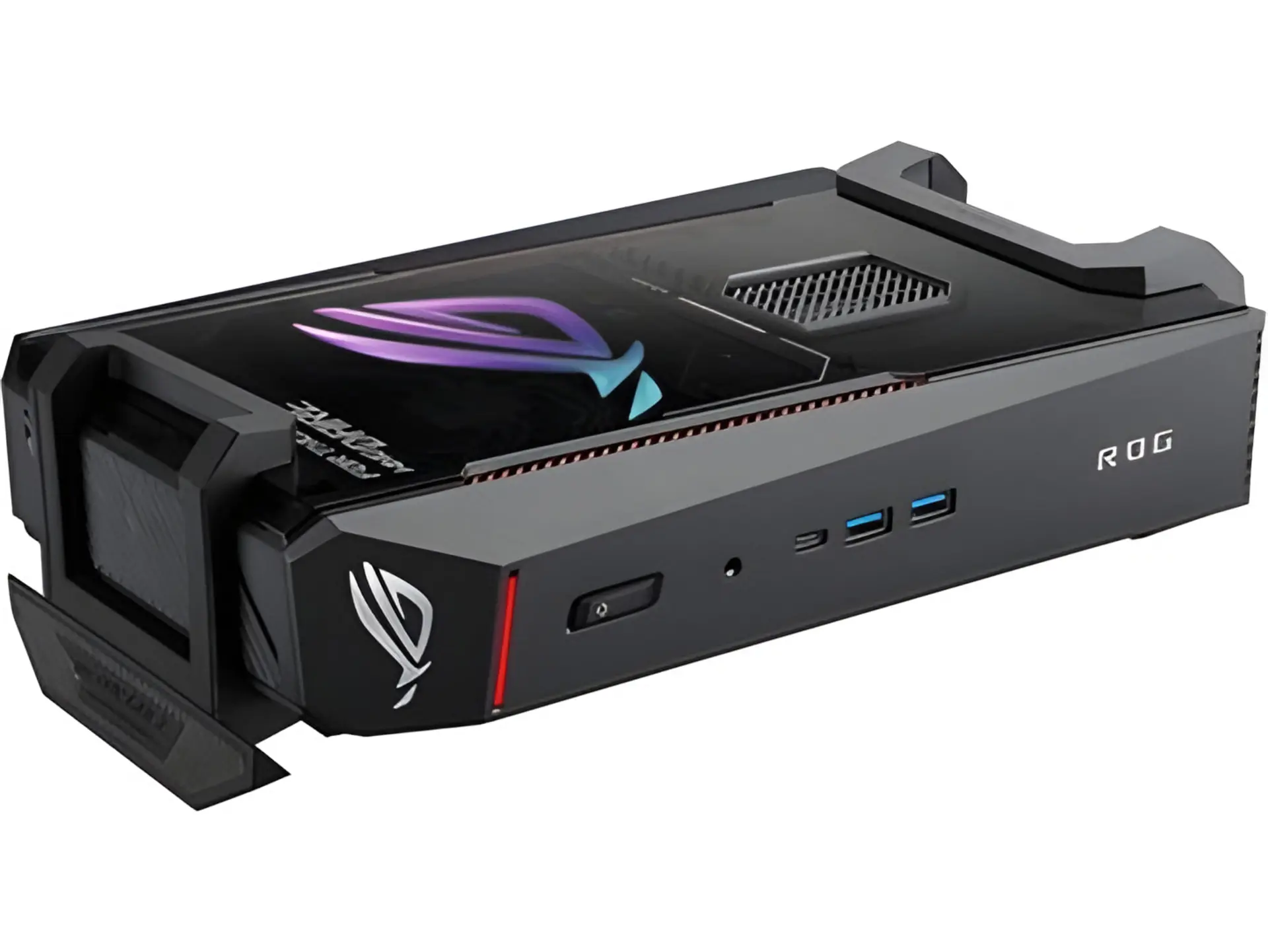مینی کامپیوتر گیمینگ ایسوس (ASUS ROG) با طراحی مدرن و درگاه‌های ارتباطی