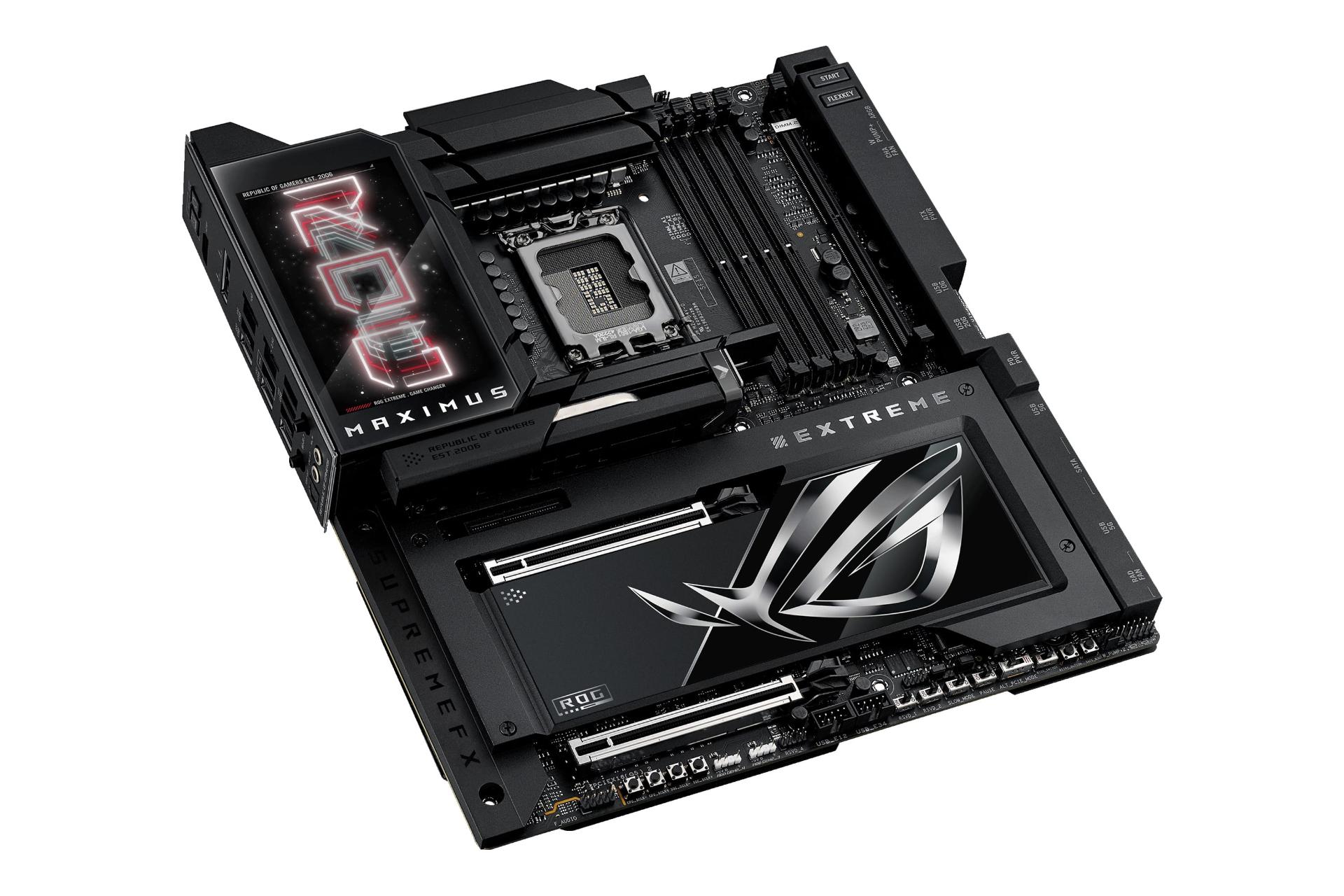 نمای کناری مادربرد ایسوس ASUS ROG MAXIMUS Z890 EXTREME